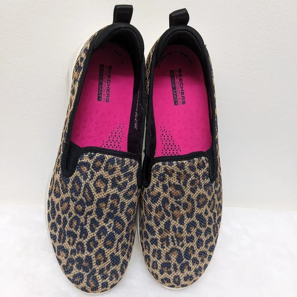 Skechers Leopard Print Go Walk Joy Fiery - Picture 3 of 13